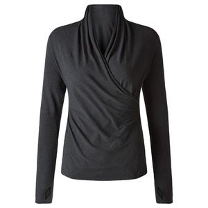 Lululemon radiant wrap top in black